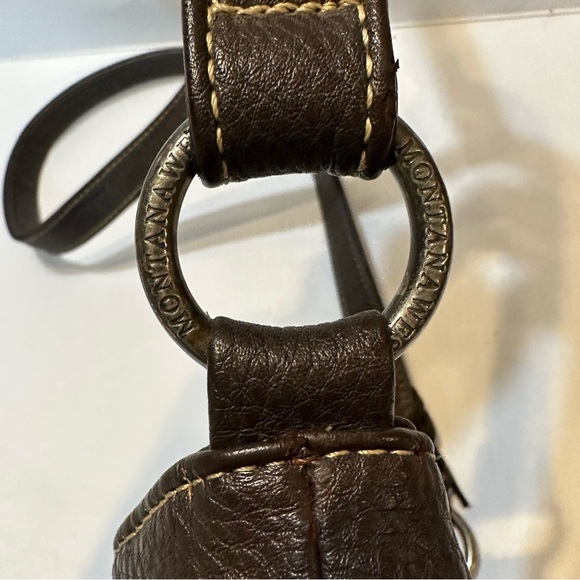 MONTANA WEST TRINITY RANCH TOOLED PEBBLED LEATHER W/SUEDE FRINGE CROSSBODY BAG - Picture 8 of 16